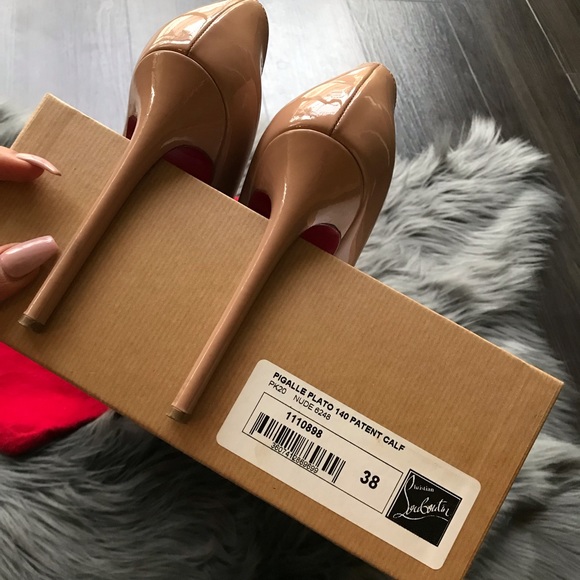 Sold Christian Louboutin 🌹 140mm Pigalle Plato 38 - Picture 4 of 8